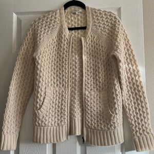 Madewell Excellent Women's Sweater Jacket With Zipper  100 Percent Merino Wool